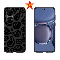 funny trippy smiley face phone case for huawei p20 p30 p40 pro honor mate 7a 8a 9x 10i lite