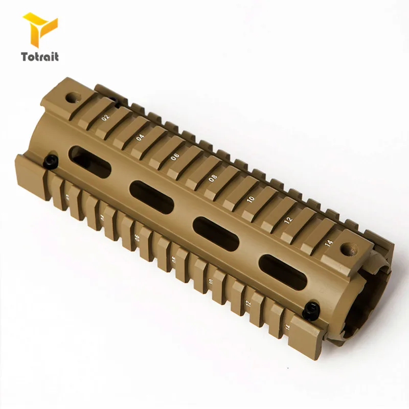 TOtrait 6 7 дюймов AR15 M4 карабин ручной страйкбол AR-15 RIS drop-in Quad Rail Mount Тактический
