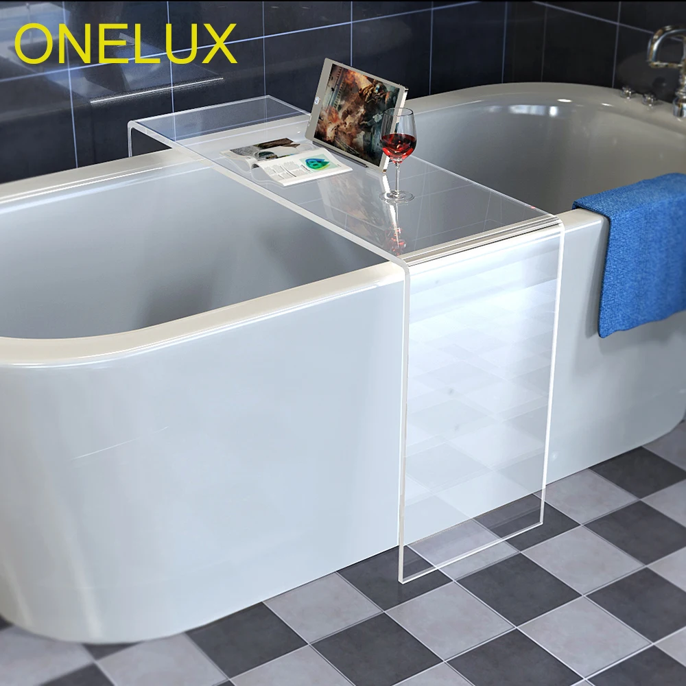 (2pcs/lot)Waterfall Acrylic bathtub storage Tray Table U-Shaped Bathroom/ Side/Corner/ Occasional Tables | Мебель