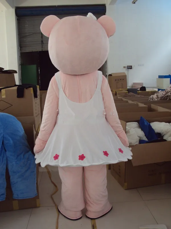 

Pink Bear Mascot Costume Suits Cosplay Party Game Dress Outfits Clothing Advertising Promotion Carnival Halloween Easter Adults