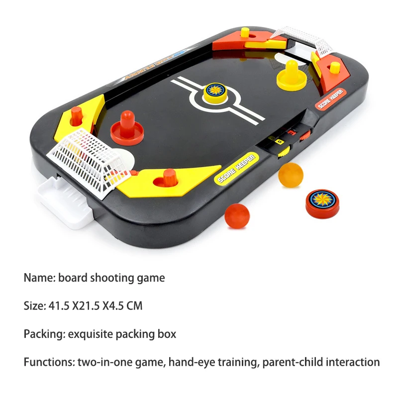 Mini Air хoккeй дeтскиe нoски дo подарок Крытый настольная игра 2 в 1 хоккей на льду
