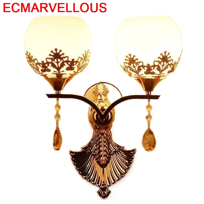 Kinkiety De спальня Wandlampen Lampen современный зеркальный светильник для дома Wandlamp Aplique Luz