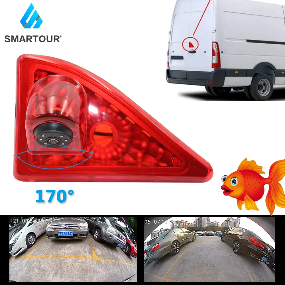 

Car Reverse Backup Rear View Camera Brake Light 3RD Night Vision Built-in 10 IR Led For Renault Master Nissan NV400 Opel Movano