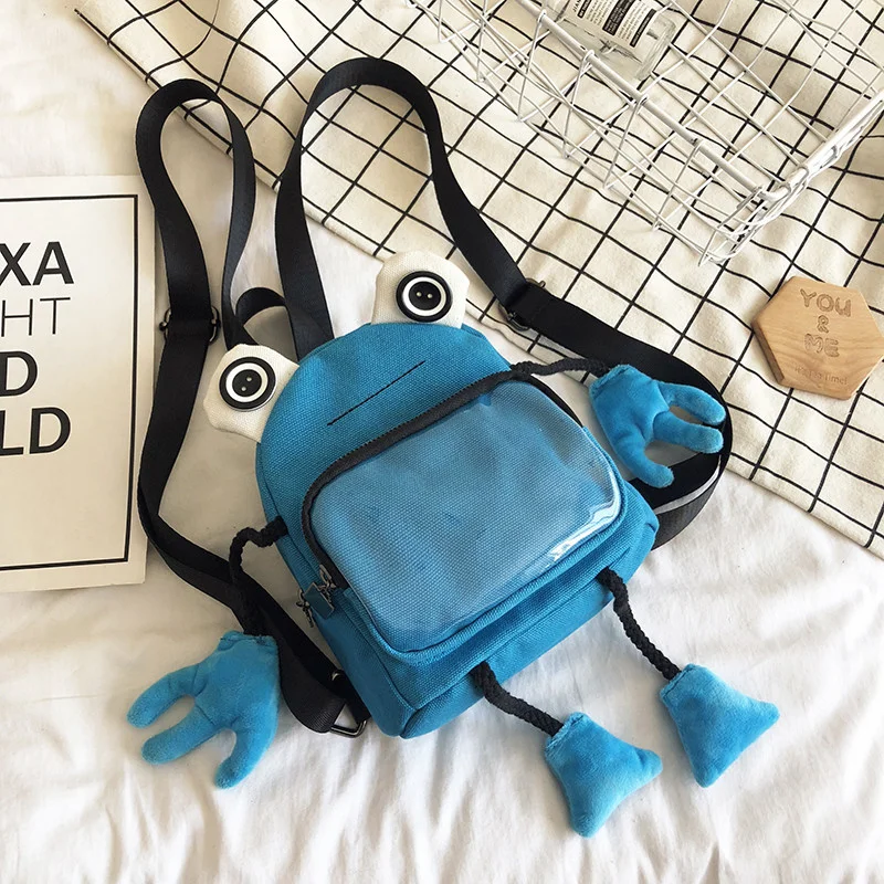 

Schoolbag Backpack Fashion Cartoon Backpack 2021 New Cute Small Bag Canvas Bag Korean Women's Mini Backpack For Teenage Girls