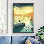 В дикой природе Пользовательские настенные Арт холст картина, печатный плакат картина Гостиная украшения дома #20-1005-42-12