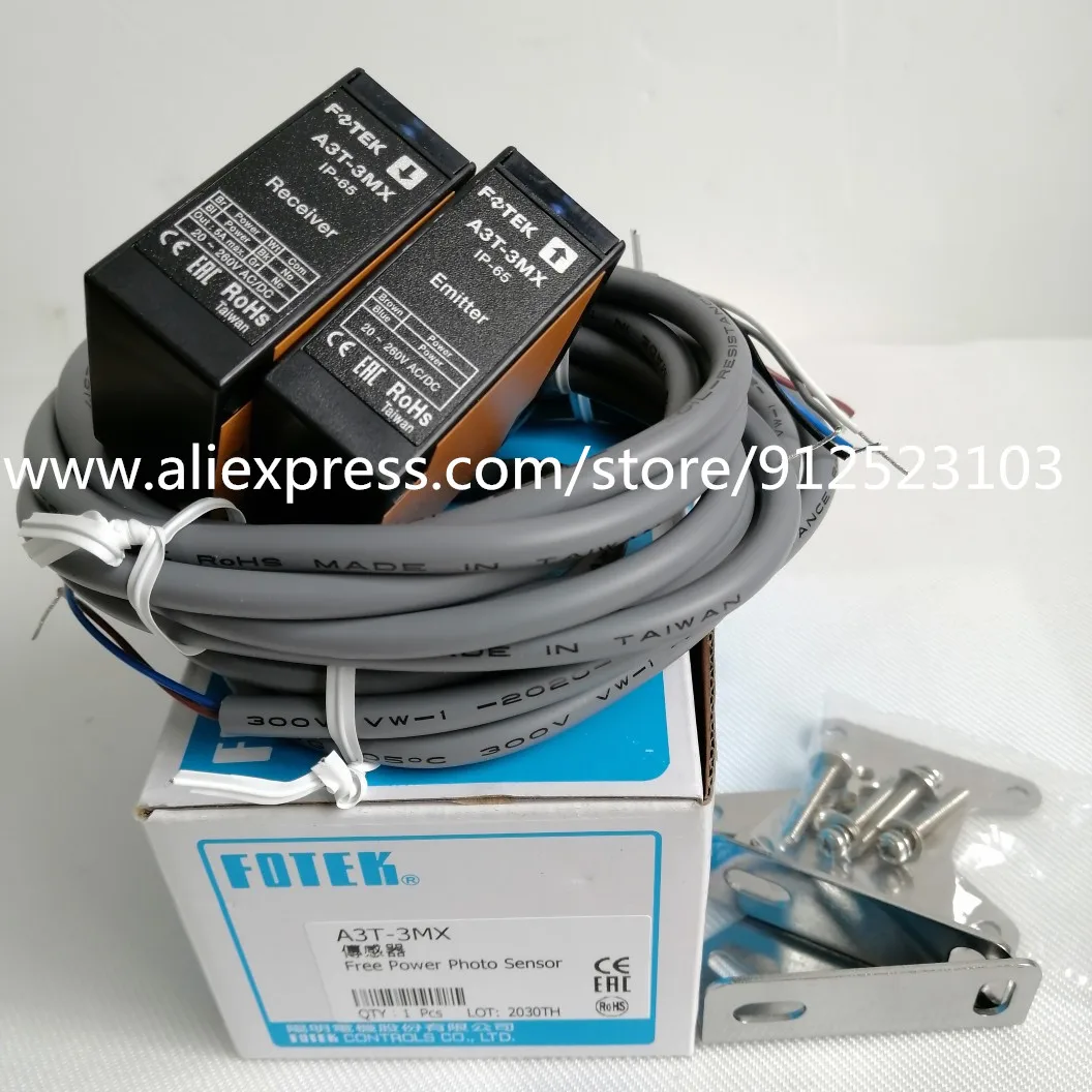 

A3T-3MX A3T-10MX A3T-20MX FOTEK Photoelectric Switch Sensor New & Original Thru Beam FREE POWER PHOTO SENSOR