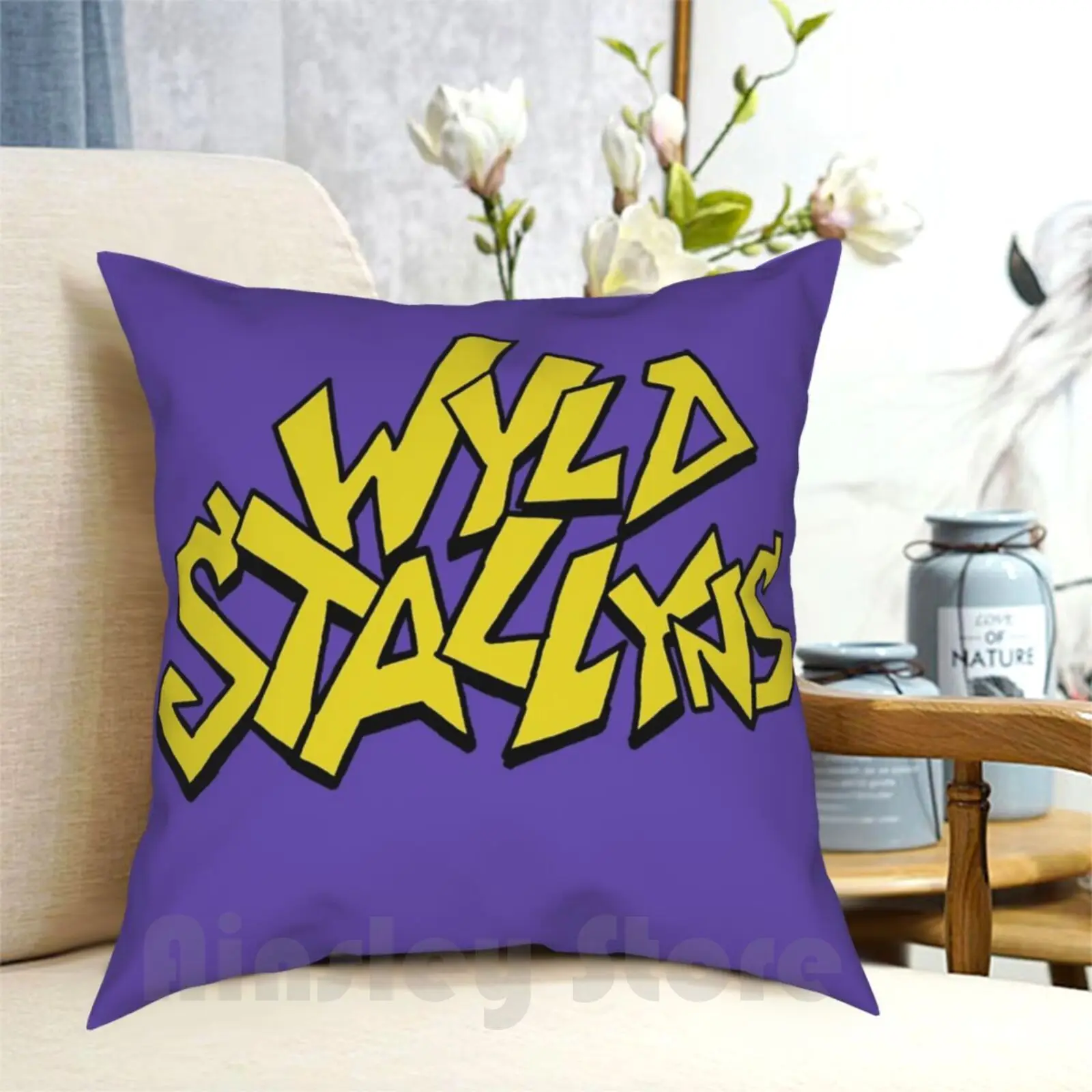

Bill And Ted Wyld Stallyns Logo Pillow Case Printed Home Soft DIY Pillow cover Bill And Ted Billandted Bill Ted Wyld