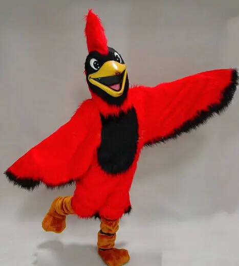 

Red Parrot Mascot Costume Plush Bird Mascot Adult Cosplay Party Costume Carnival