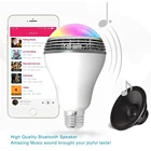 Светодиодный ная лампа E27 RGB с Bluetooth, лампа для управления музыкой, волшебная лампа для IOS Android, умная лампа RGBW с дистанционным управлением
