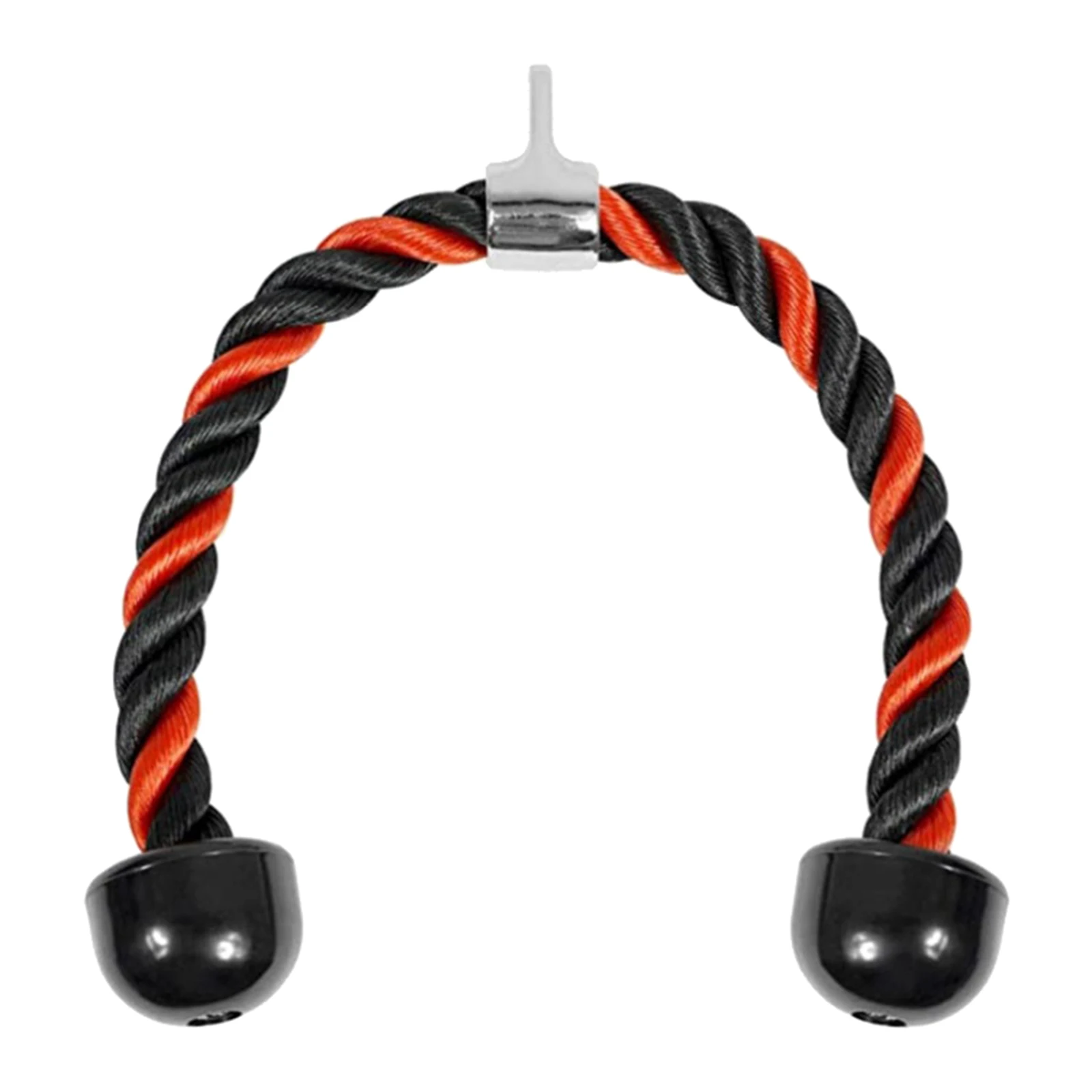

Lat Bicep Triceps Ropes Pull Down Handle Cable Attachment with 2 Rubber Ends