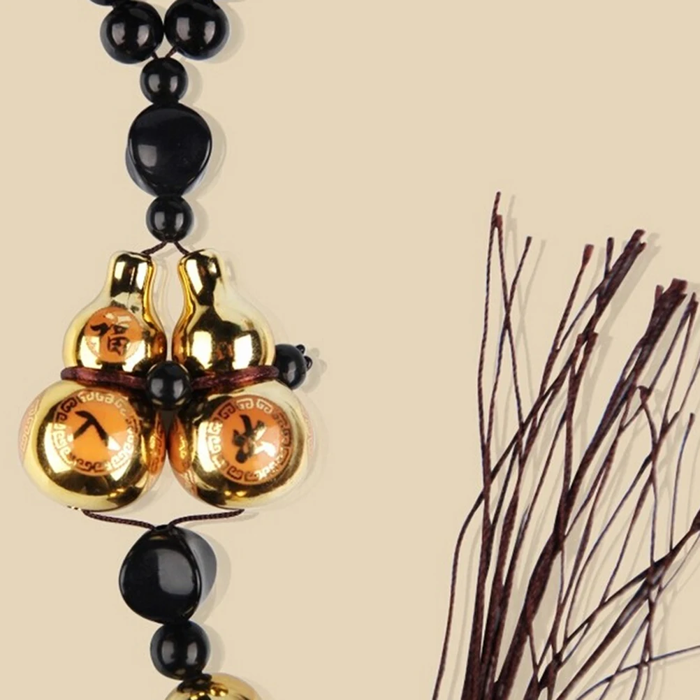 

New Hot Fashion Car Interior Accessories Ornaments Gold Plated Double Gourd Lucky Entry Car Pendan