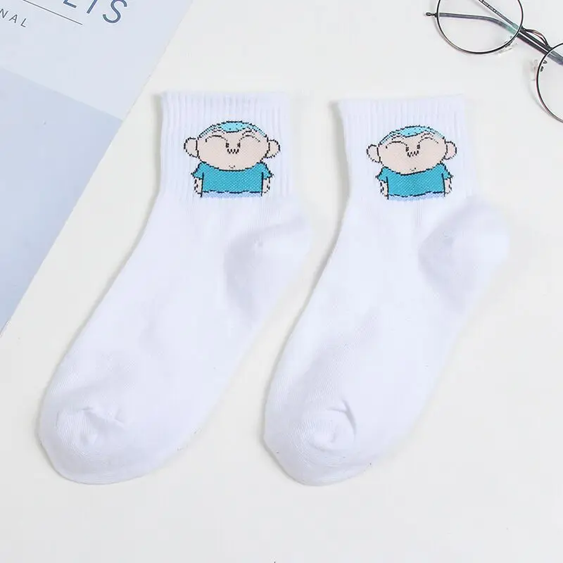 9 Женские модные носки kawaii с рисунком динозавра и фруктовым принтом, повседневные женские уличные забавные носки в стиле Харадзюку Crayon Shin-chan - Цвет: 9