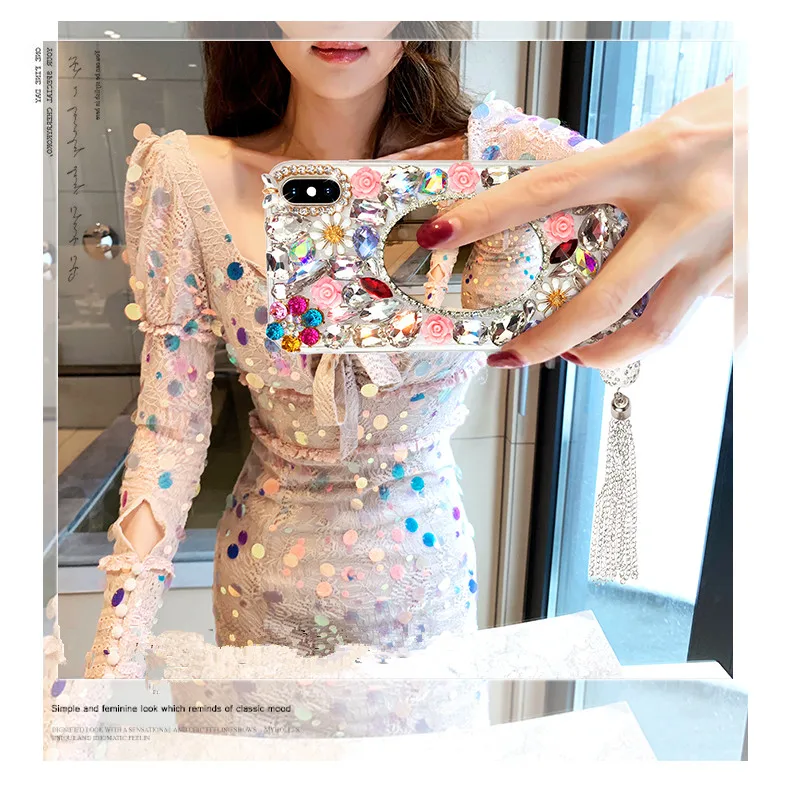 Fashion Soft Silicone Phone Case For Xiaomi Redmi 5 6 4X 5A 6A 8A Note4 7 8 Pro Luxury Diamond Mirror Cover |