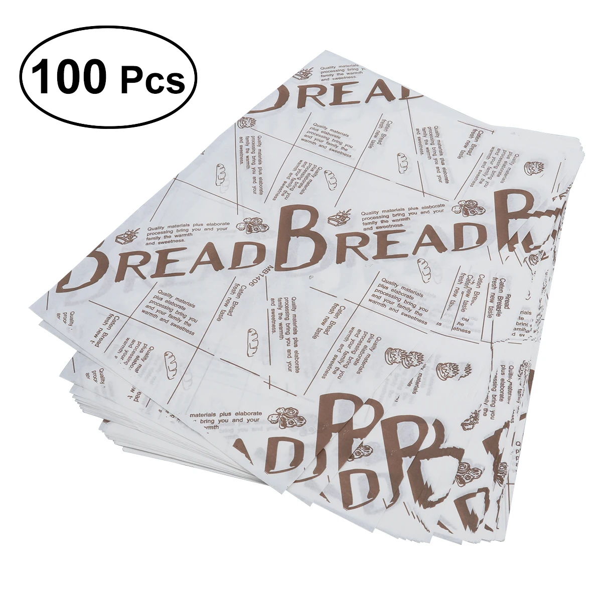 100 шт одноразовый антипригарный пергаментный бумажный пакет для печенья листы