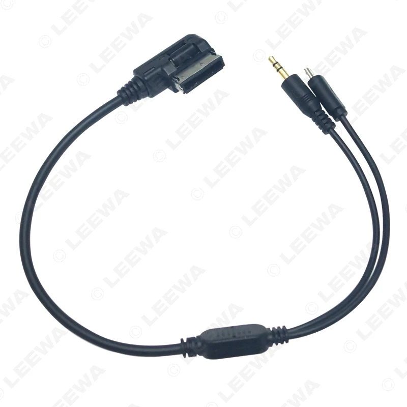 LEEWA аудио автомобиля Музыка AMI/MDI интерфейс до 3 5 мм Мужской Micro USB AUX кабель для Mercedes