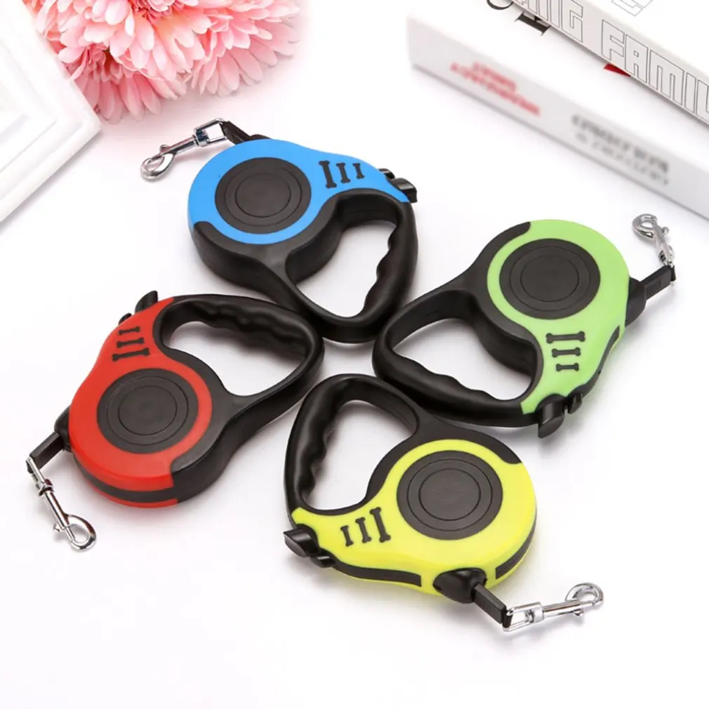 

1pcs 5M Durable Dog Leash Automatic Retractable Nylon Cat Lead Extending Puppy Walking Lead Roulette For Dogs