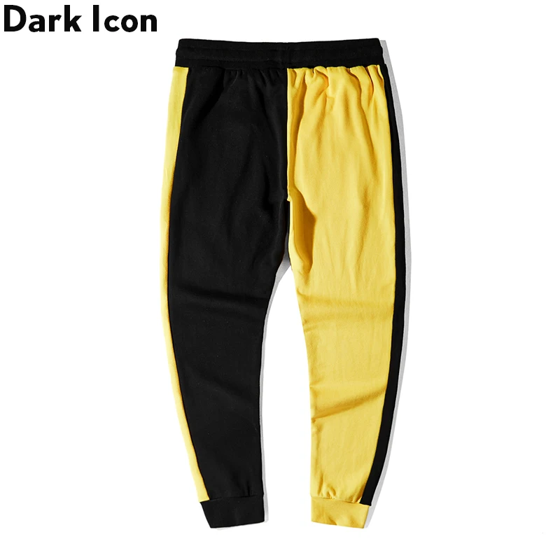 Темные значки Лоскутные трекинговые брюки мужские с эластичной талией для бега