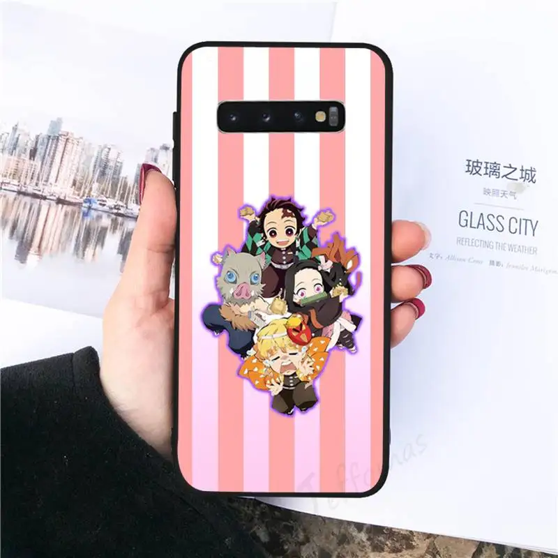 

Demon Slayer Kimetsu No Yaiba Cute Phone Case For Samsung galaxy S 7 8 9 10 20 edge A 6 10 20 30 50 51 70 note 10 plus