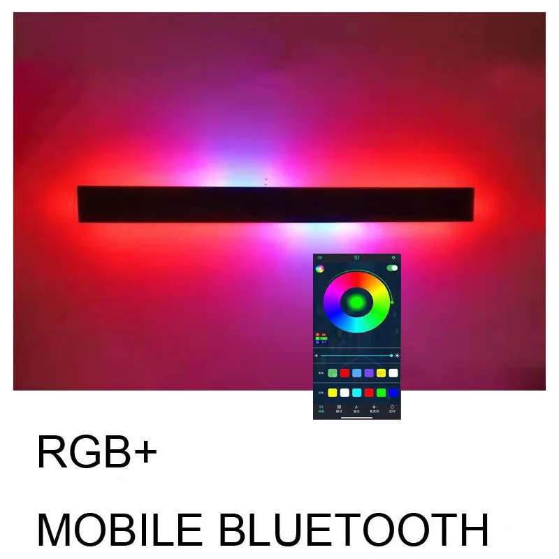 

Nordic RGB Colorful Applique LED Murale Modern Wall Light Luminaire Lampe Wall Lamp Beside Sconce Bedroom Living Wandlampen
