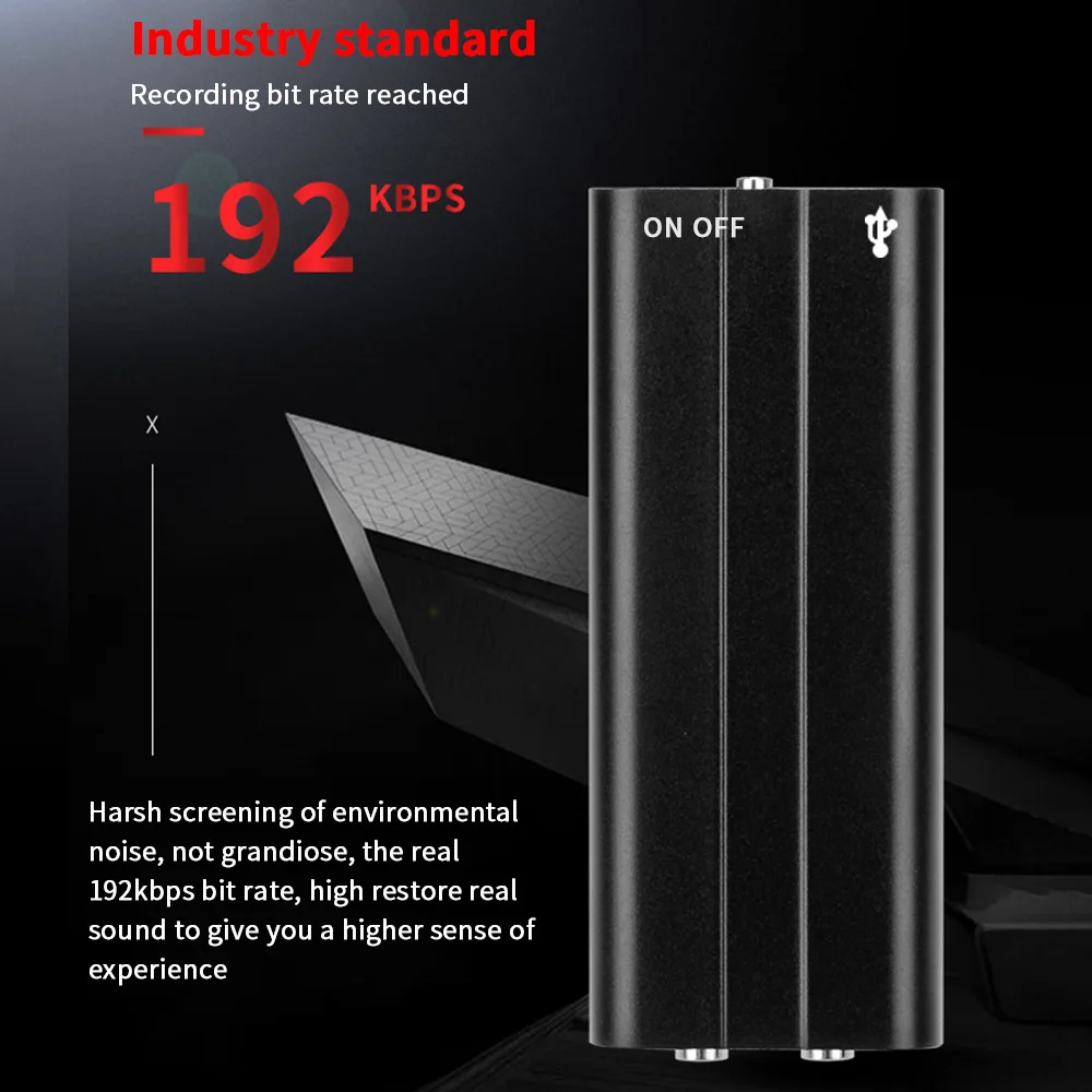 8 Гб мини аудио диктофон USB вспышка Профессиональный цифровой HD Запись Ручка Denoise