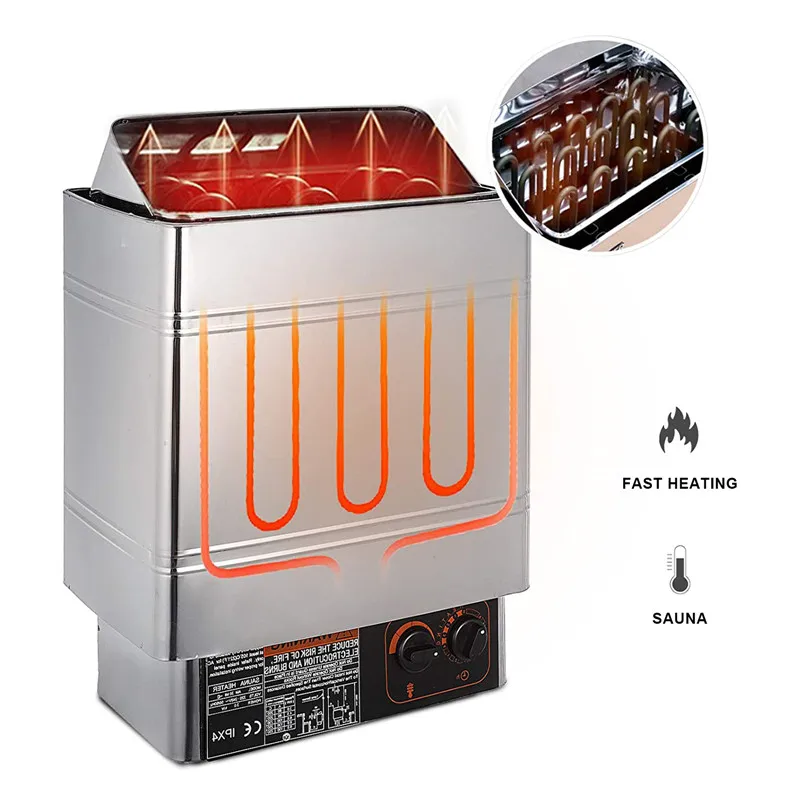 Печь для сауны душа 3 кВт Паровая с внутренним управлением печь нагрева