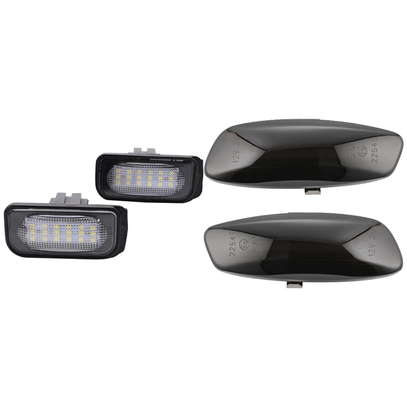 

No Error License Plate Light Base with Dynamic Smoke LED Side Marker Signal Light