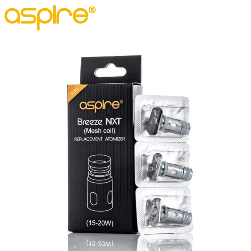 

3pcs/pack Aspire Breeze Nxt 0.8ohm Mesh Coil Resistance Electronic Cigarette Atomizer Core fit Breeze NXT Pod Kit Vaporizer