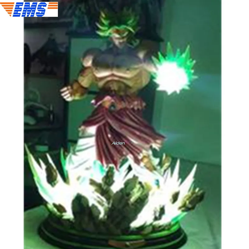 1" Dragon Ball Z статуя Супер Saiyan бюст Broli 1/6 полноразмерный Портрет с светодиодный свет GK экшн-модель игрушечная коробка 38 см Z2789