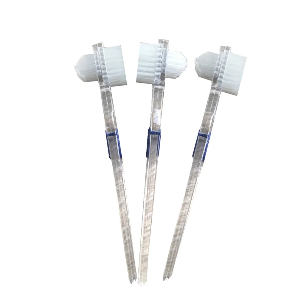 

Transparent Denture Brush False Teeth Cleaning Brush Double-sided Toothbrush Artificial Teeth Cleaning Tool