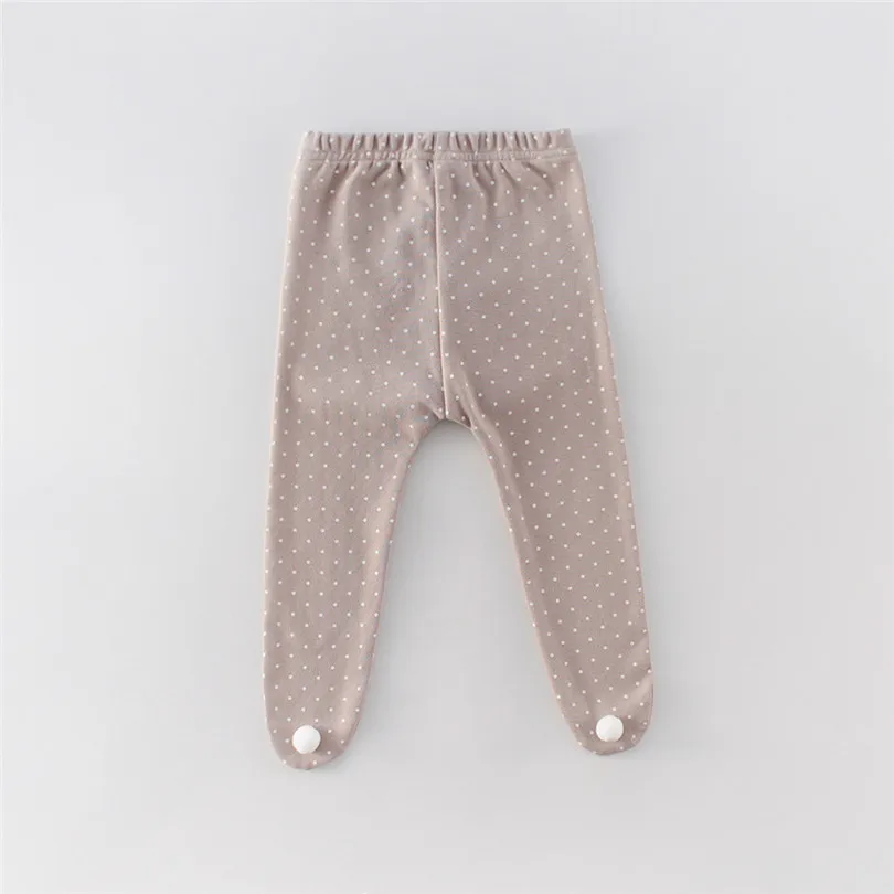 Штаны для новорожденных девочек хлопковые леггинсы с помпонами детские штаны в
