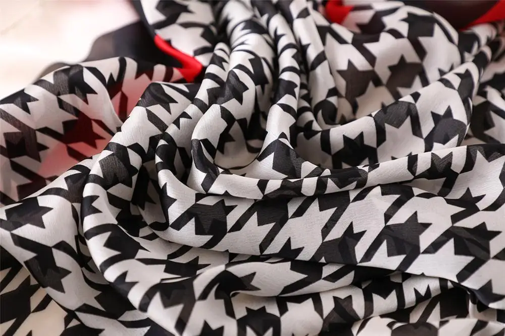 Женский шелковый шарф роскошный брендовый дизайн бандана новая Пашмина шаль с