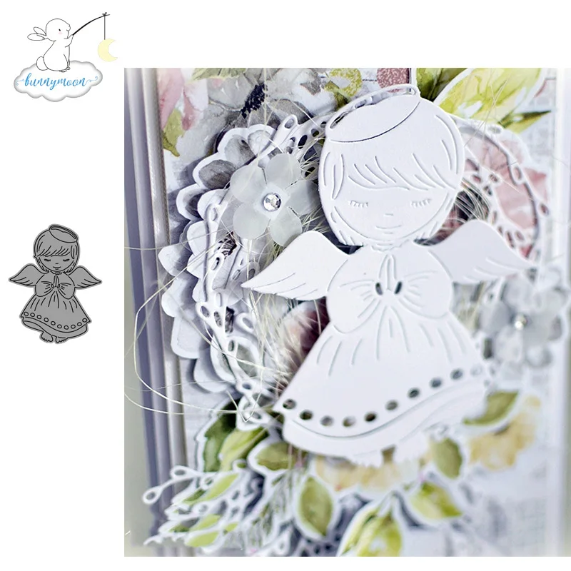 

Angle Girl Metal Cutting Dies For Scrapbooking Stencils DIY Cutting Dies Scrapbooking Paper Cards Dies Album Craft Decoration