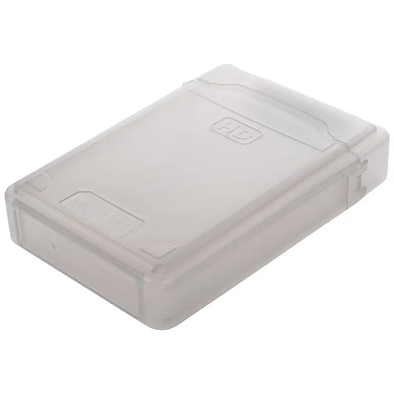 5pcs 3 5 inch ide sata hdd hard drive disk plastic storage box case enclosure cover gray free global shipping