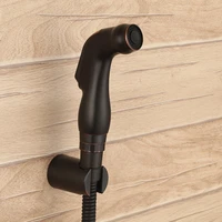 oil rubbed bronze abs plastic handheld shower spray set with 1 5m hose holder bathroom toilet orb shower head nozzle jet set