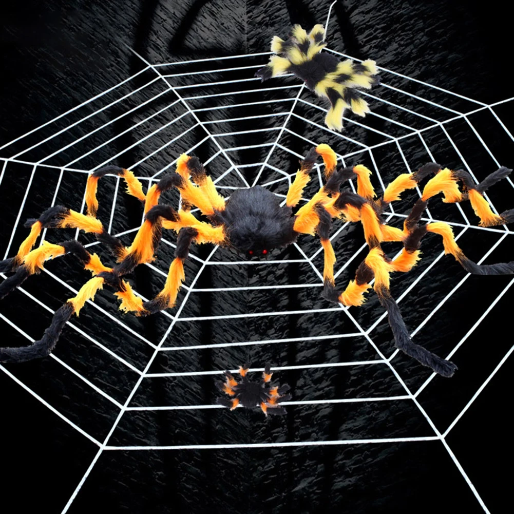 Реалистичные ужасные паук Хэллоуин вечерние дом с привидениями Опора страшный