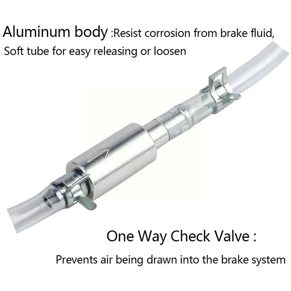

Car Clutch Brake Bleeder Hose Hydraulic Clutch One Bleeding Kit Replacement Auto Tube Adapter Tool Valve Way Accessories K9K4