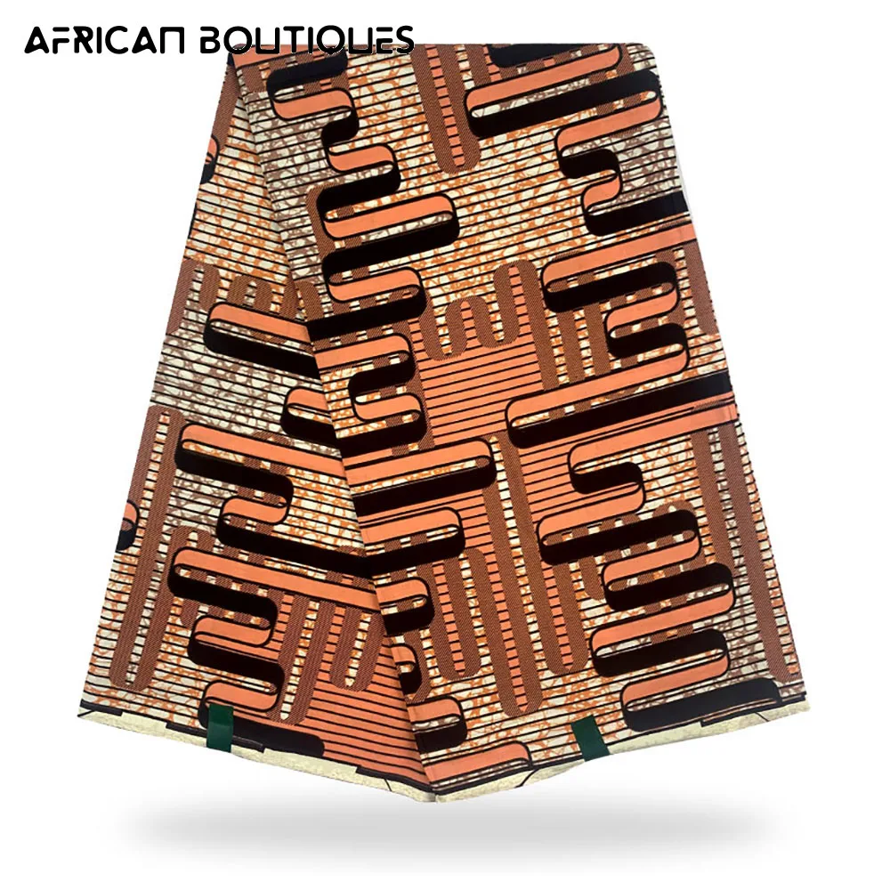 Африканская восковая Высококачественная хлопковая восковая ткань с принтом Анкары африканская восковая ткань для африканской свадебной о... от AliExpress RU&CIS NEW