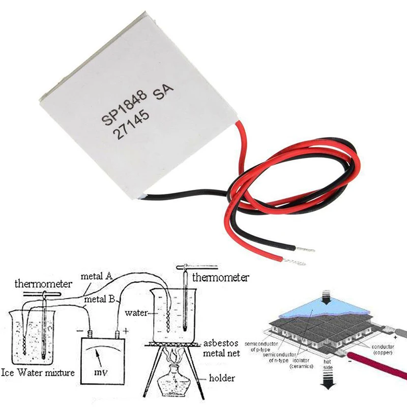 Однослойный двухсторонний керамический термоэлектрический радиатор