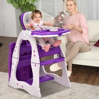 3 in 1 baby high chair convertible play table seat booster toddler tray