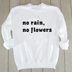 ZBBRDD без дождя без цветов Женская Толстовка Harajuku Модная хлопковая Уличная пуловер рубашка с длинными рукавами Прямая поставка