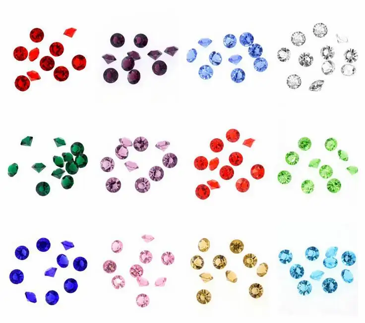 60 шт 4 мм Смешанные 12 месяцев Стекло хрусталь камень Floating Charms подходит живые