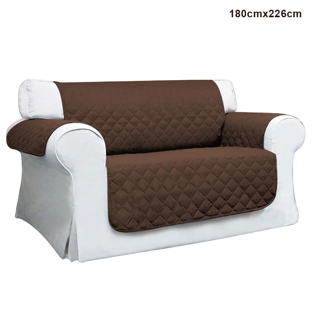 brown 180cmx226cm Стеганный диван для кресел и диванов ПЭТ протектор скольжения крышка Подушка для мебели кидает TN88 - Цвет: brown 180cmx226cm