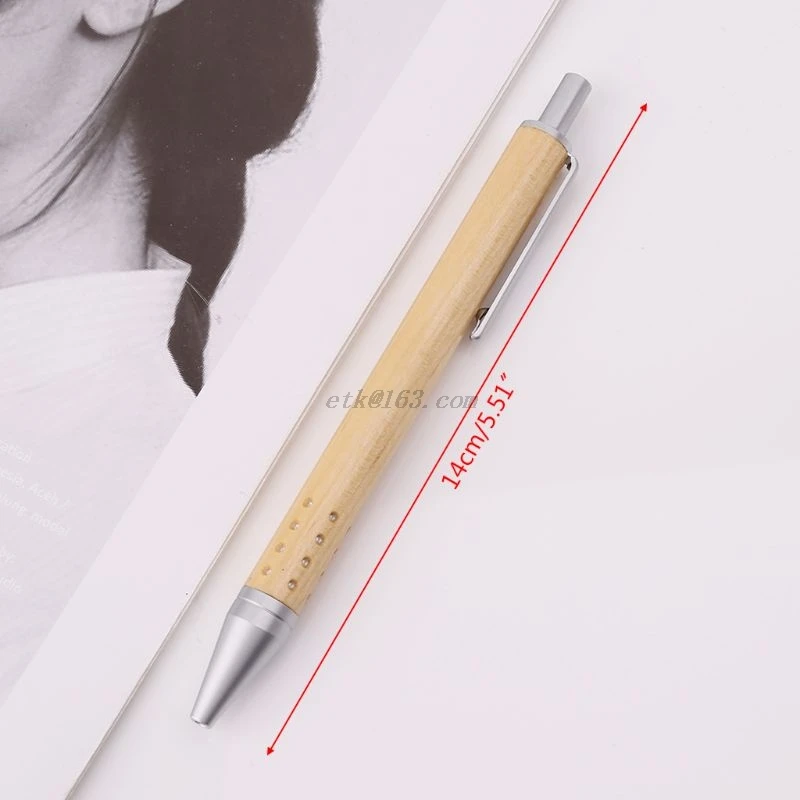 Винтажная деревянная шариковая ручка ручной работы с 24 отверстиями школьные и