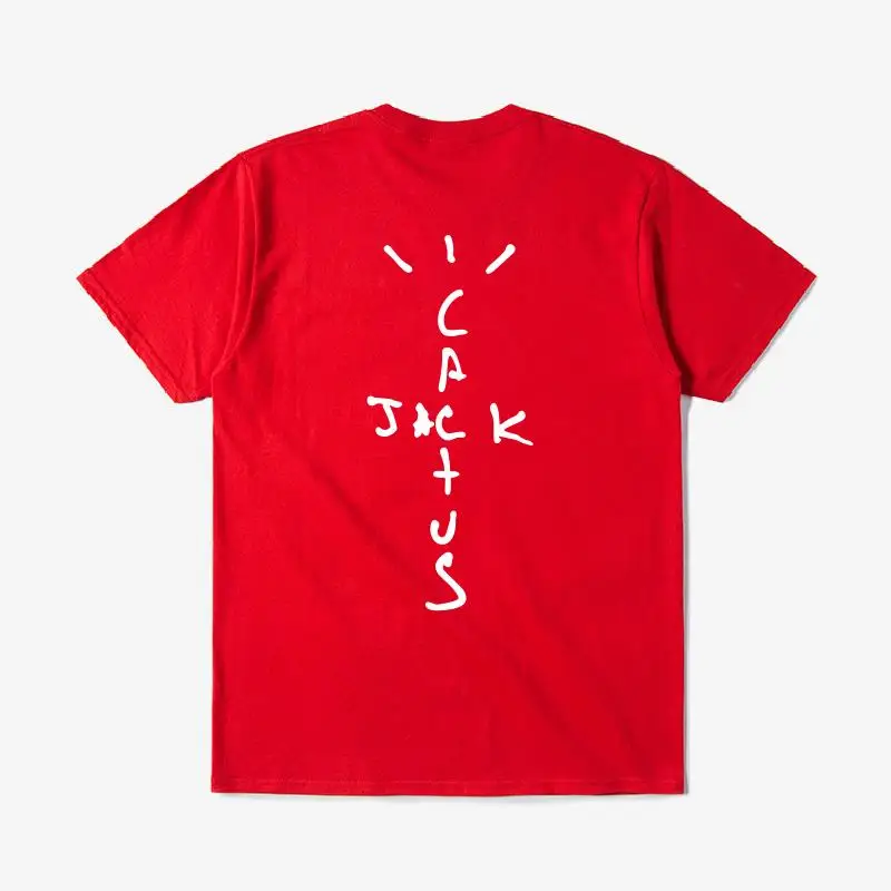 Hip Hop Singer Travis Scott Cactus Jack T Shirt Men Women High Quality Cotton Crewneck T-shirts Cactus Jack Casual Top