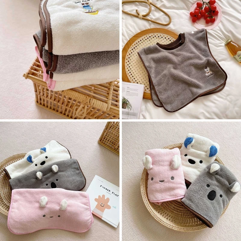

03KD Waterproof Baby Bib Nano Skid Sleeveless Feeding Apron Burp Cloth Washcloth Saliva Towel Gown for Newborn Infant
