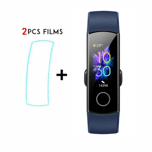 blue add film Смарт-браслет huawei Honor Band 5 Oximeter с сенсорным экраном Magic color swim Detect Heart Rate Sleep Nap Honor Band5 - Цвет: blue add film