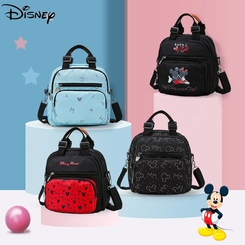 Disney Mickey Baby Diaper Bag Mommy Waterproof Backpack High Quality Mother Tote Bag For Newborn Women's Fashion Messenger Bags