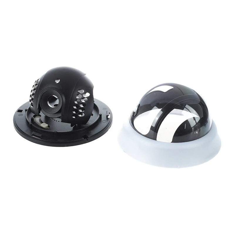 Наружная камера видеонаблюдения черный белый цвет пластиковый корпус Круглый