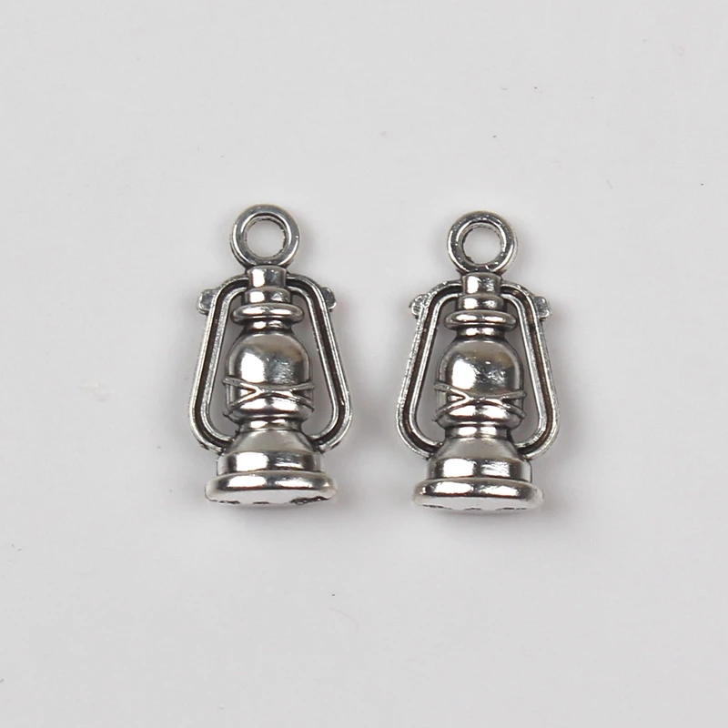 

10pcs Charms ancient oil lamp 16*8mm Tibetan Silver Plated Pendants Antique Jewelry Making DIY Handmade Craft