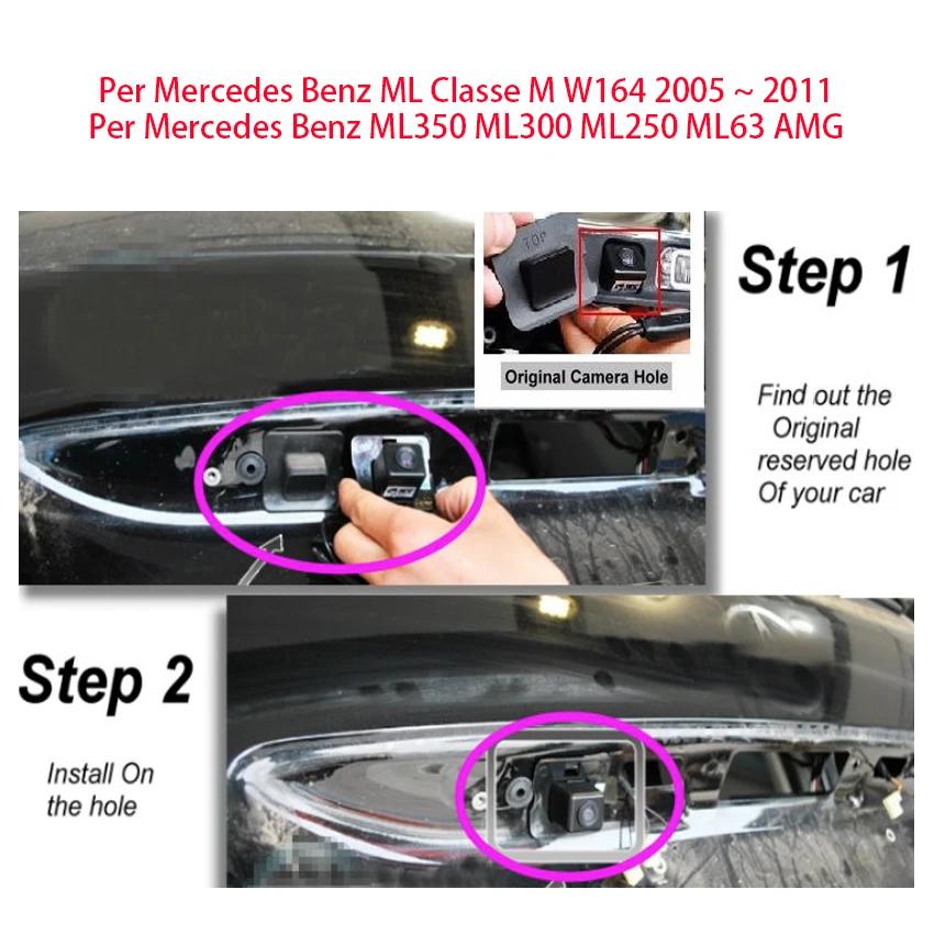 Камера заднего вида для Mercedes Benz GL Class X164 GL350 GL450 GL500 GL550 2007 ~ 2012 | Автомобили и
